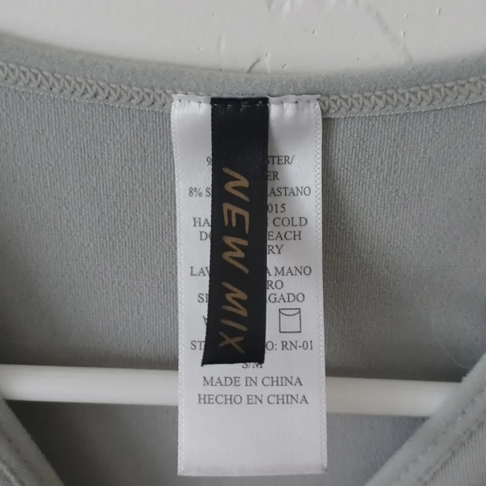 NWOT New Mix Womans Heather Green Shirt - Picture 4 of 5